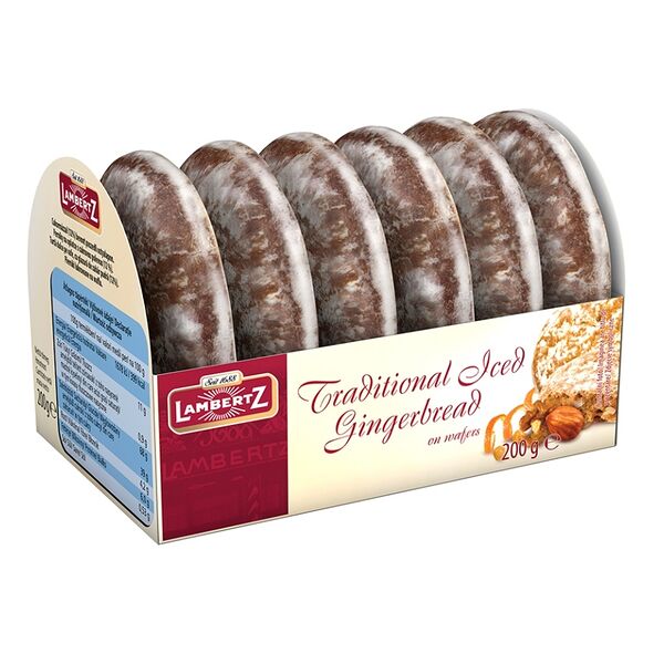 Пряники Lambertz на тонкой вафле в глазури