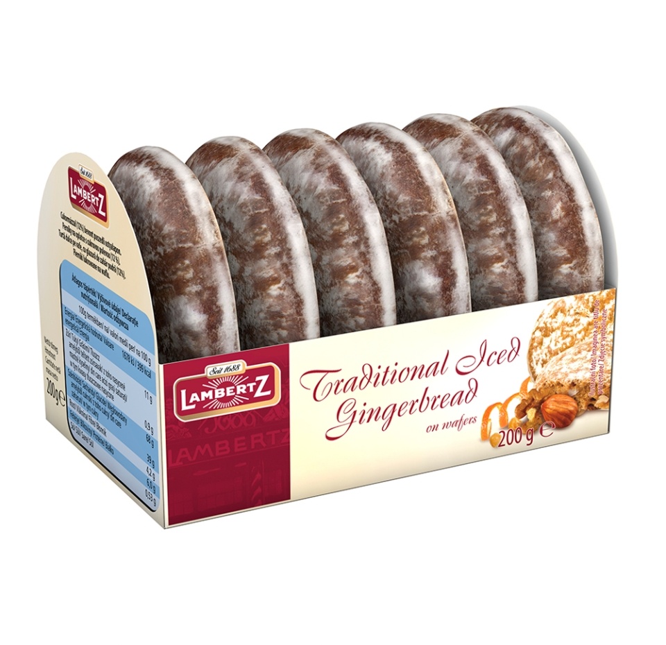 

Пряники Henry Lambertz на тонкой вафле в глазури 200 г