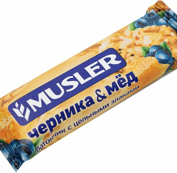Батончик мюсли Musler Черника и мед 30г