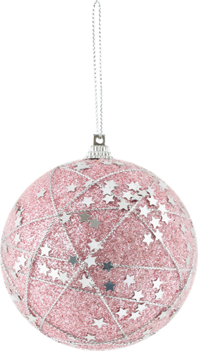 

Шар елочный Homeclub 8 см, глазурь в блестках 1 шт., цвет в ассортименте