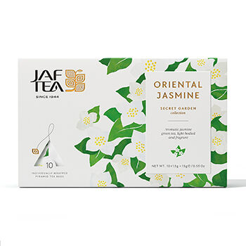 Чай зеленый JAF TEA Oriental Jasmine с ароматом жасмина 10х1.5г, Шри-Ланка