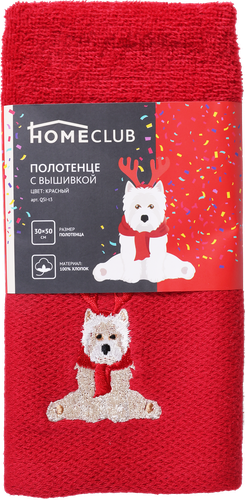 

Полотенце Homeclub NY Friends 30x50см, с вышивкой хлопок в ассортименте