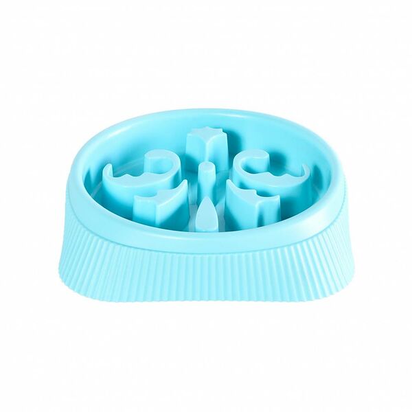 Миска для животных FOXIE рельефная для медленного поедания корма 21х21х5,5см