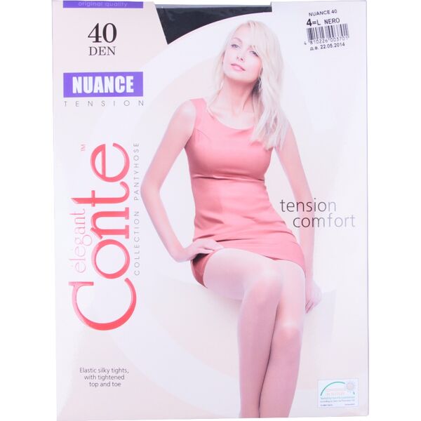 Колготки женские Conte elegant NUANCE den  40 р-р 4 nero 8С-37 СП