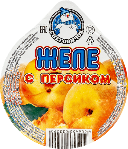 

Желе Снеговичок с персиком 150 г