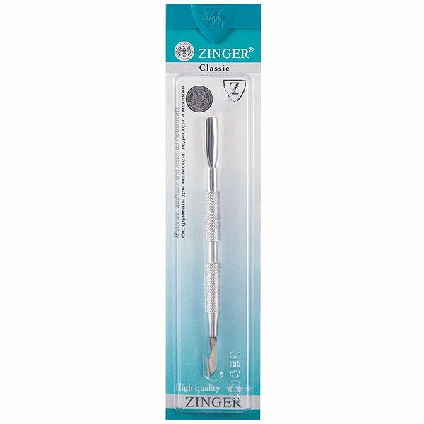 Пушер для ногтей Zinger 2-х сторонний (Z-32-S-SH)-salon