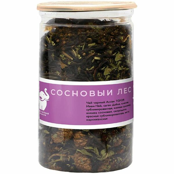 Чай ПЧК Сосновый лес чёрный листовой