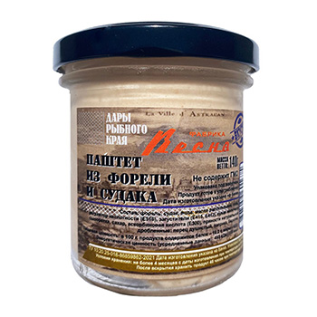 

Паштет Фабрика Весна из форели и судака 140 г