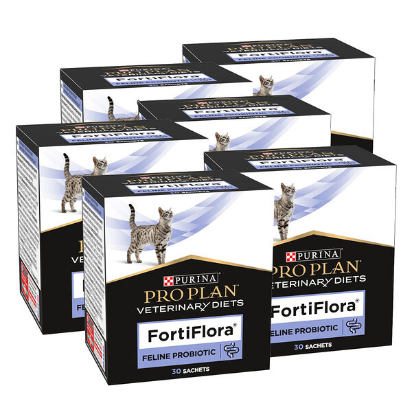 Пищевая добавка для кошек PRO PLAN Veterinary Diets FortiFlora 30х1г, 6 шт