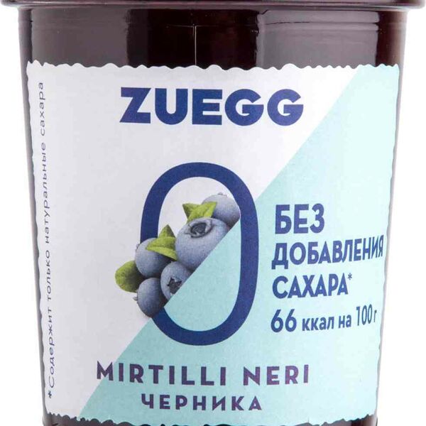 Конфитюр Zuegg черника, без сахара