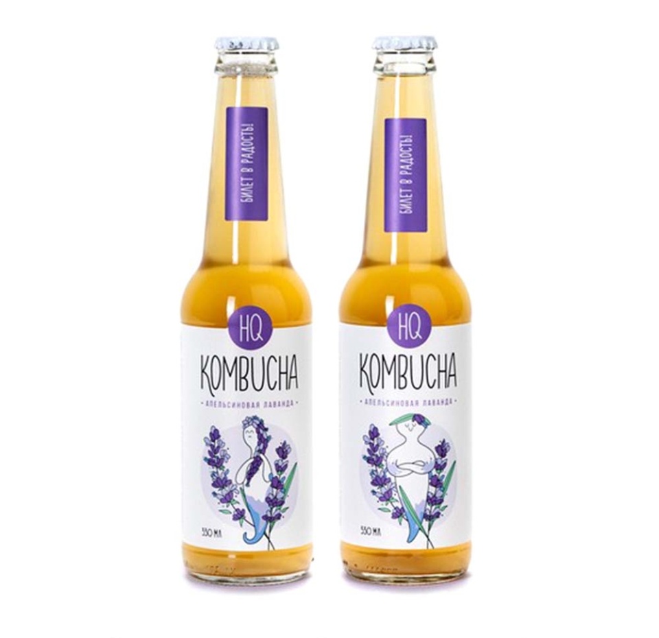 

Комбуча HQ Kombucha Апельсиновая лаванда 330 мл