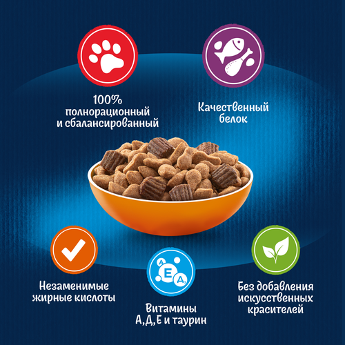 

Сухой корм Felix Двойная Вкуснятина для взрослых кошек с птицей 1.3 кг