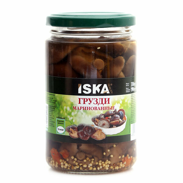 Грибы грузди маринованные ТМ Quality ISKA (Кволите ИСКА)