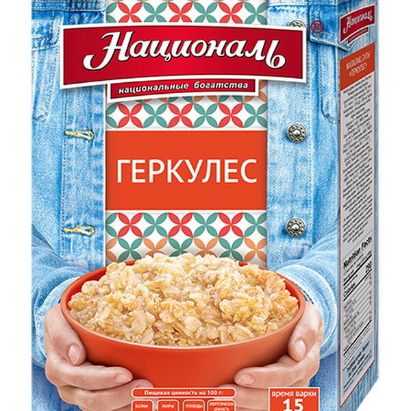Хлопья овсяные Геркулес  тм Националь 400г РФ