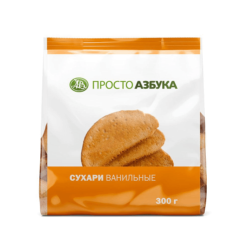 Сухари Просто Азбука ванильные