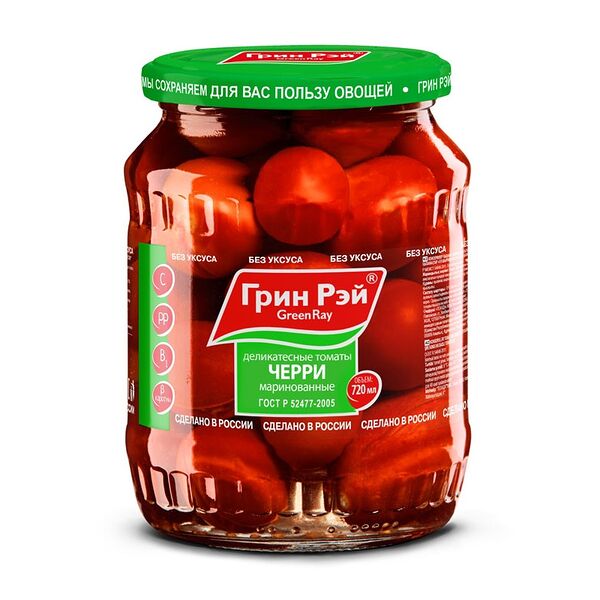 Томаты черри маринованные Green Ray Деликатесные