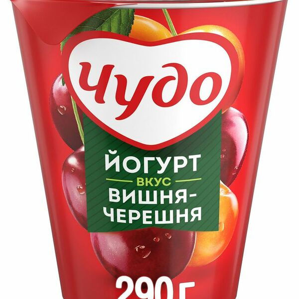 Йогурт Чудо вишня-черешня 2%