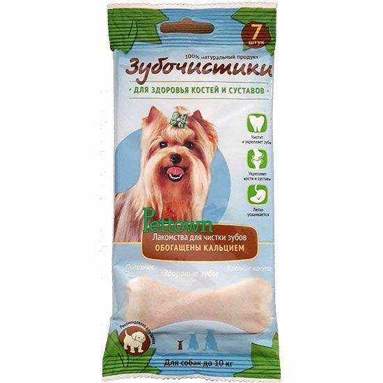 Лакомство для собак ДЕРЕВЕНСКИЕ ЛАКОМСТВА Зубочистки Кальциевые для мелких пород, (упаковка - 12 шт)