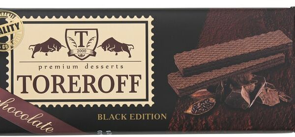 Вафли Toreroff Black Edition Шоколадные 160г
