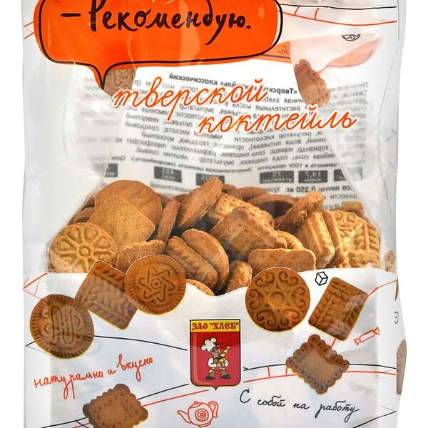 Печенье сахарное ЗАО Хлеб Тверской коктейль