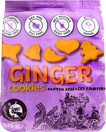 Печенье безглютеновое ЧУДЕСНИЦА Ginger