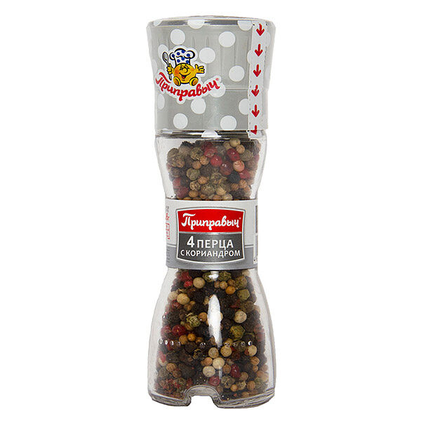 Приправа Приправыч 4 перца с кориандром с мельницей 36 г