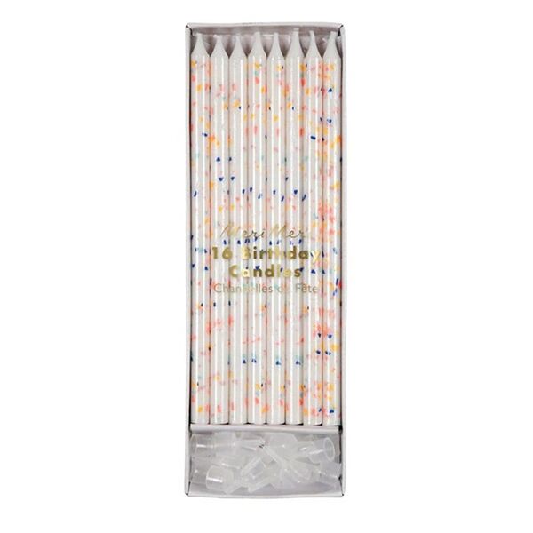 Свечи восковые Meri Meri в крапинку 16 шт, Китай