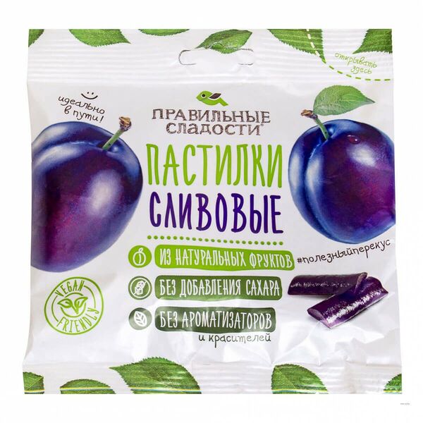 Пастилки сливовые Правильные сладости