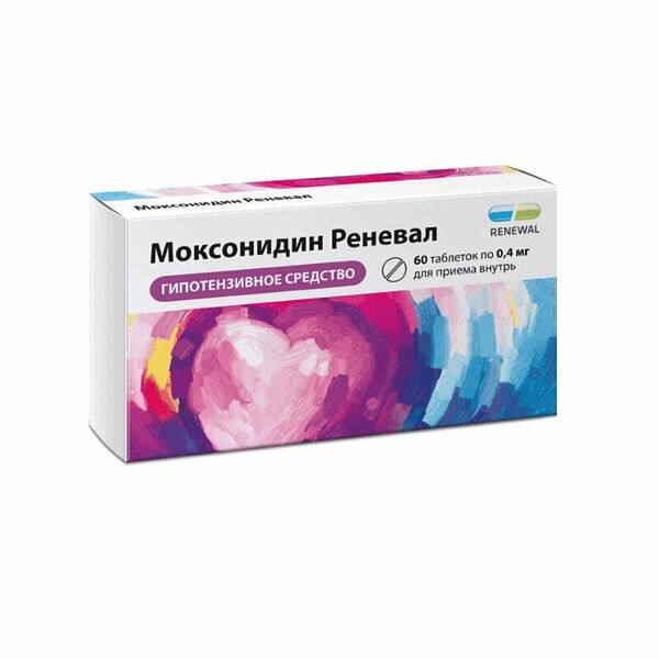 Моксонидин Реневал таблетки 0.4 мг 60 шт