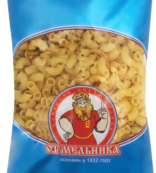 Макароны ОТ МЕЛЬНИКА Рожок рифленый высший сорт