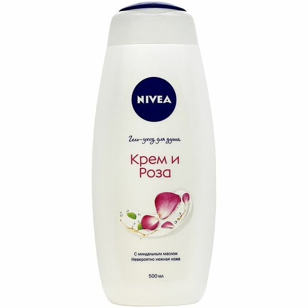 Крем-гель Nivea Крем и Роза для душа, 500мл