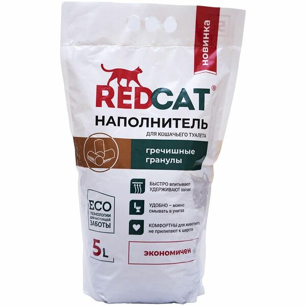 Наполнитель Red Cat для кошачьего туалета, 2.2кг