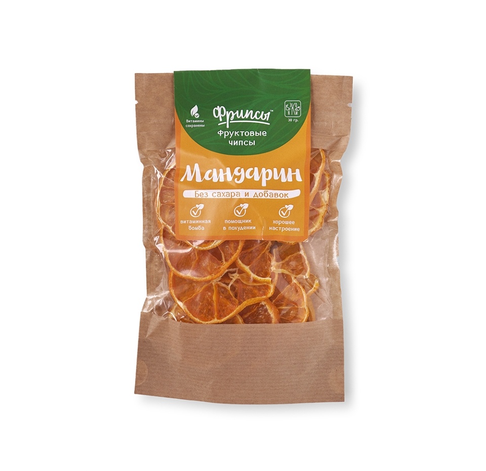 

Чипсы фруктовые ЭкоСнеки Фрипсы Мандарин 30г, Россия