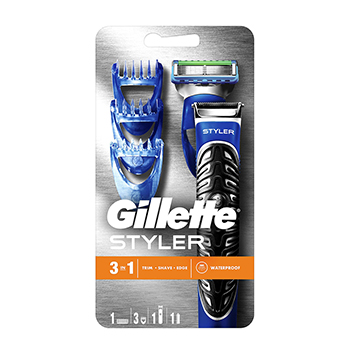 

Бритва-стайлер для бороды GILLETTE Fusion ProGlide Styler, с 3 насадками