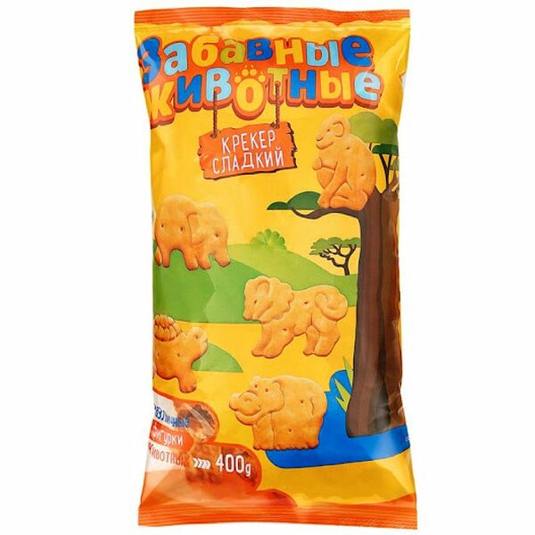 Крекер Ясная Поляна Забавные животные, 400г