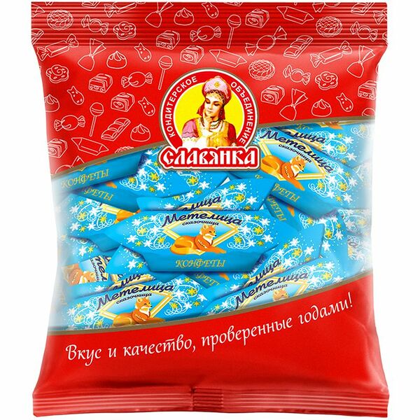 Конфеты Славянка Метелица-сказочница глазированные 200 г