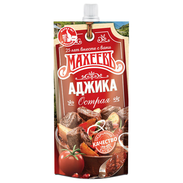 Аджика Махеевъ 140г кавказская острая дой-пак