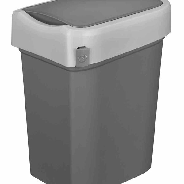 Контейнер для мусора Econova Smart bin цвет: серый. 245×196×345 мм, 10 л