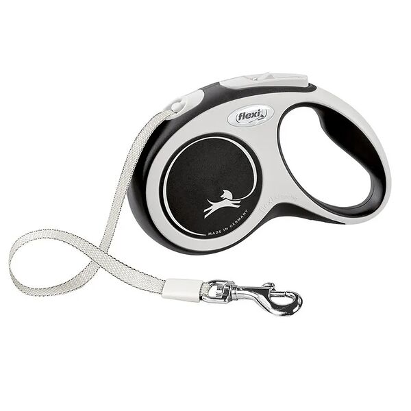 Рулетка Flexi New Line Comfort S до 15 кг (5 м лента) Черный