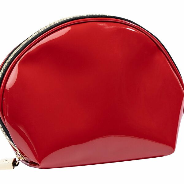 N.1 Косметичка красная овальная большая