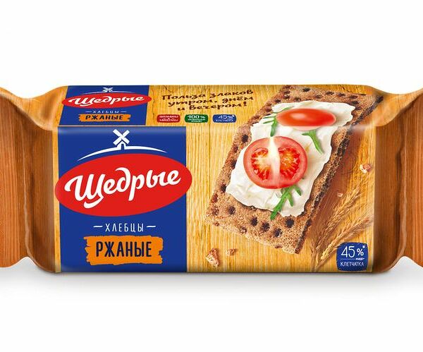 Хлебцы Щедрые ржаные, 100г