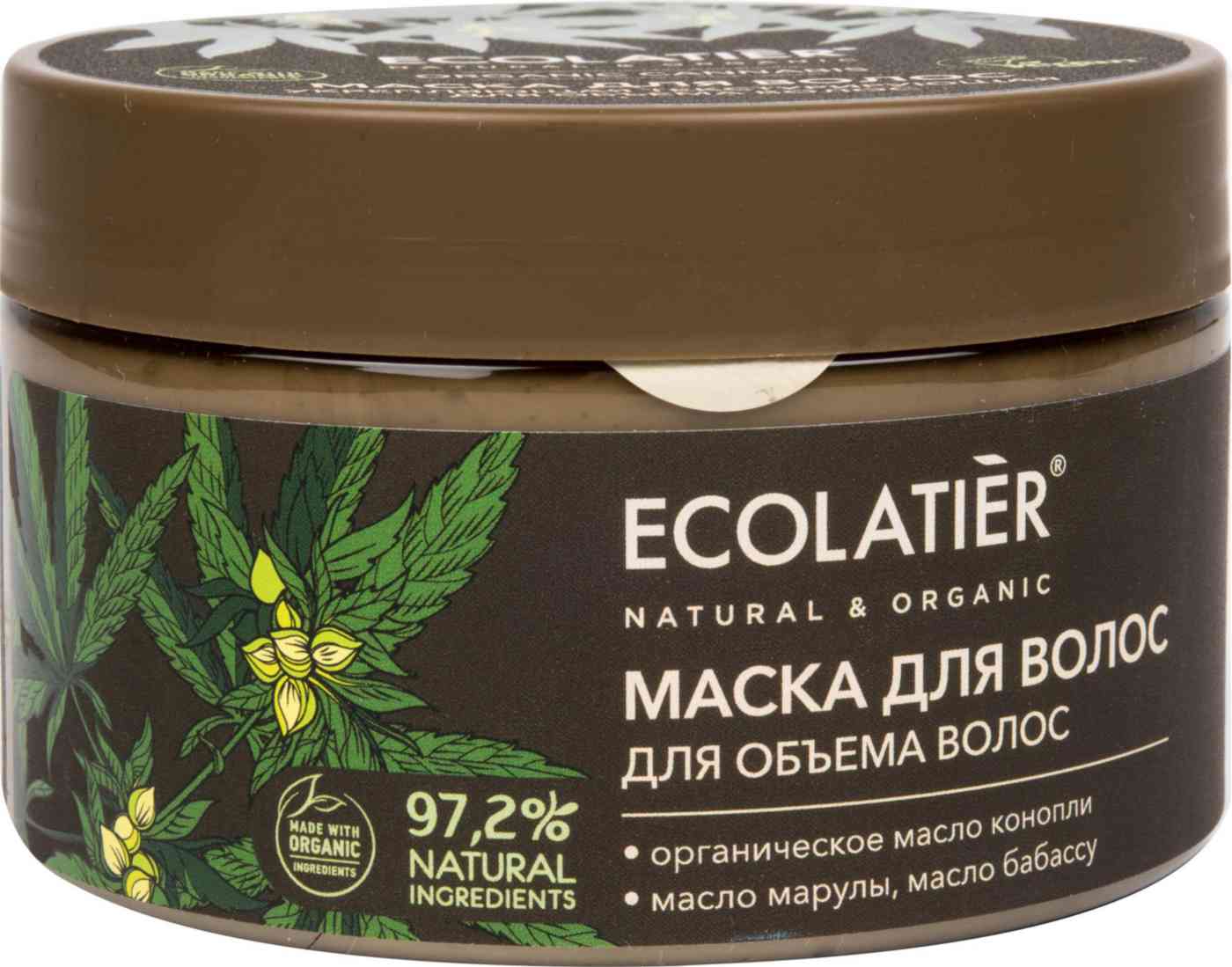 

Маска для объёма волос укрепляющая текстурирующая Ecolatier Organic Cannabis 250 мл