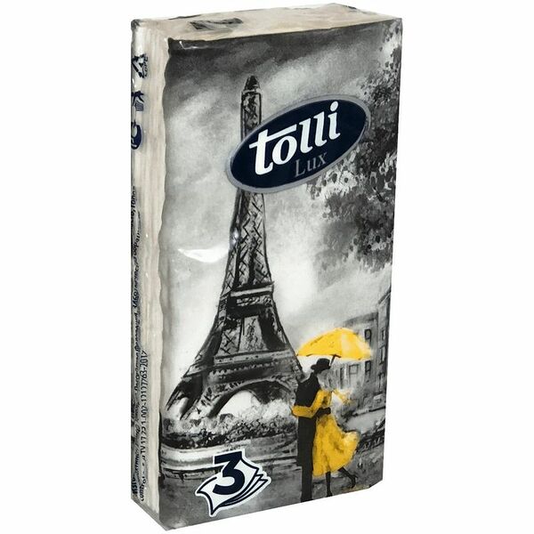 Бумажные платочки 3-слойные 10 шт.