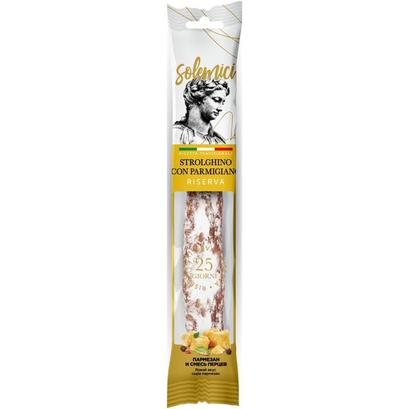 

Колбаса сыровяленая Solemici Strolghino con Parmigiano 110 г