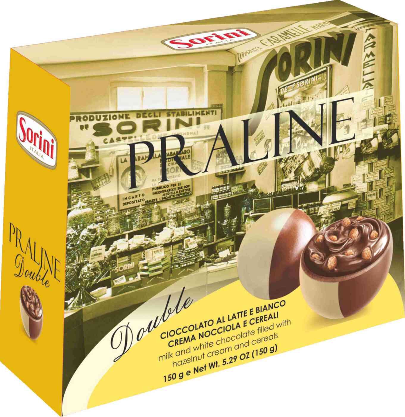 

Набор конфет Sorini Bauletto Double с пралине и злаками 150 г