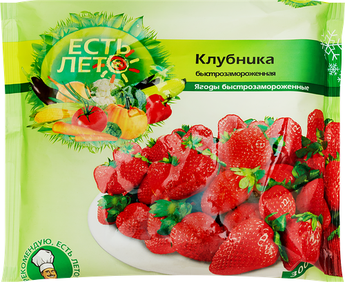 Клубника замороженная Есть Лето, 300г