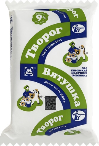 

Творог Вятушка 9% 200 г