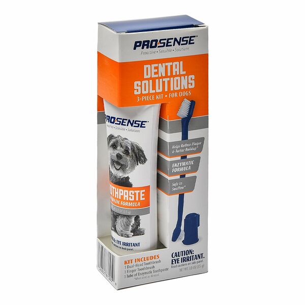 8in1 Pro-Sense набор для ухода за зубами для собак, 3 предмета