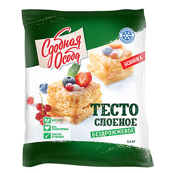 Тесто Черемушки слоеное бездрожжевое