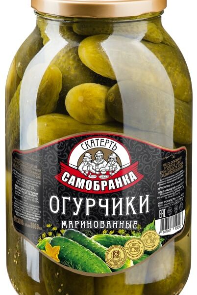 Огурцы Скатерть-самобранка Маринованные целые 3л